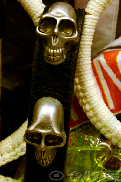 hide スカルデザイン レザーストラップ FERNANDES フェルナンデス hide SKULL STRAP 【ヒデ スカル