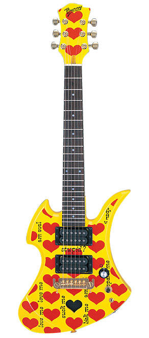 Burny / YH-JR. Heart Yellow (HY)【FERNANDES X JAPAN hide Signature  Model】【スピーカー搭載】【ZO-3】