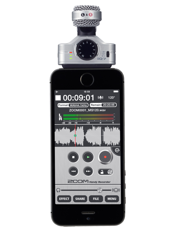zoom iQ7 iPhone用 ステレオ マイク Amazon | ZOOM ズーム iQ7 iPhone用マイクロフォン スマホ用外