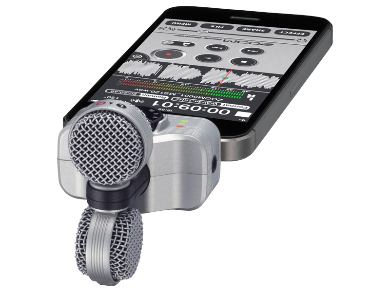 ZOOM IQ7 iPhone 高音質マイク ウインドスクリーン - スマホアクセサリー