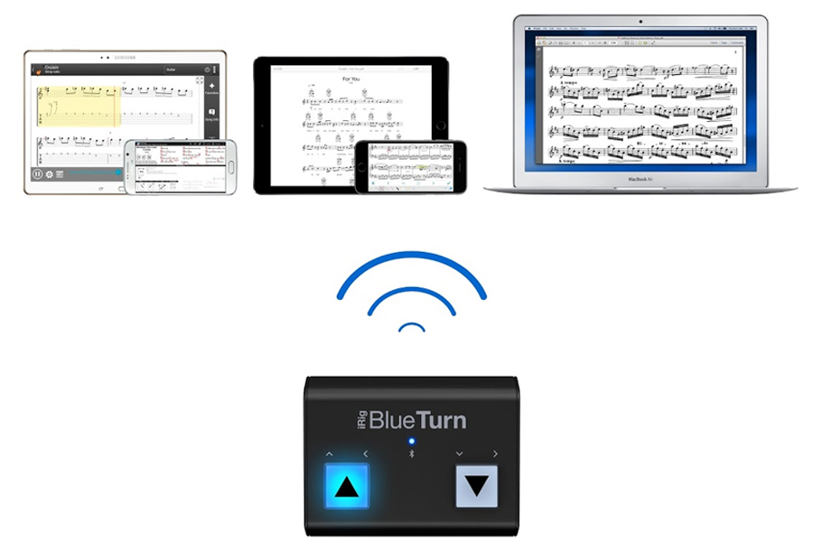 【美品】iRig BlueTurn 使用感ほぼなく美品 完動品 IK Multimedia / iRig BlueTurn Bluetooth対応ペダル・ボード