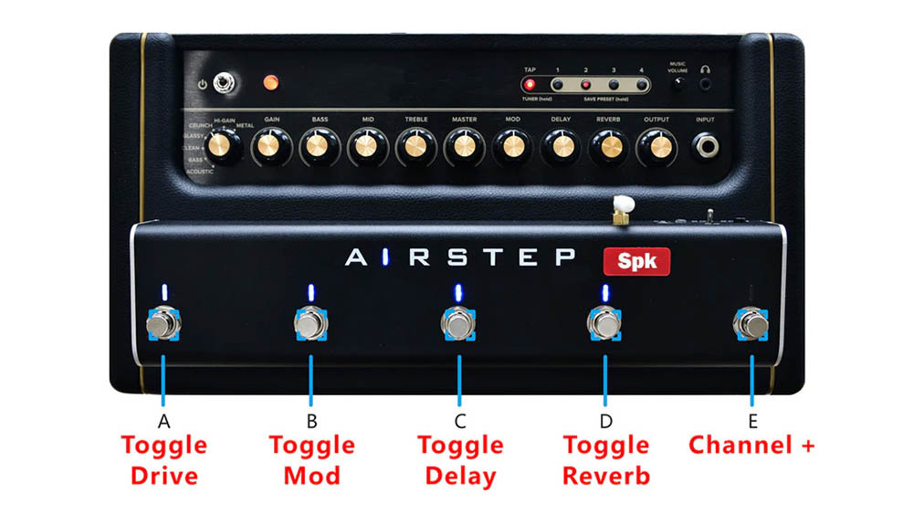 XSONIC AIRSTEP Spk Edition Spark Amp Wireless Footswitch Spark専用フットスイッチ  イシバシ楽器