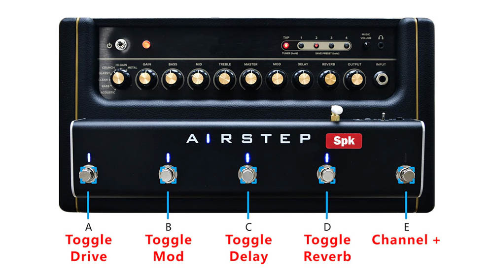 XSONIC AIRSTEP Spk Edition Spark Amp Wireless Footswitch Spark専用フットスイッチ  イシバシ楽器
