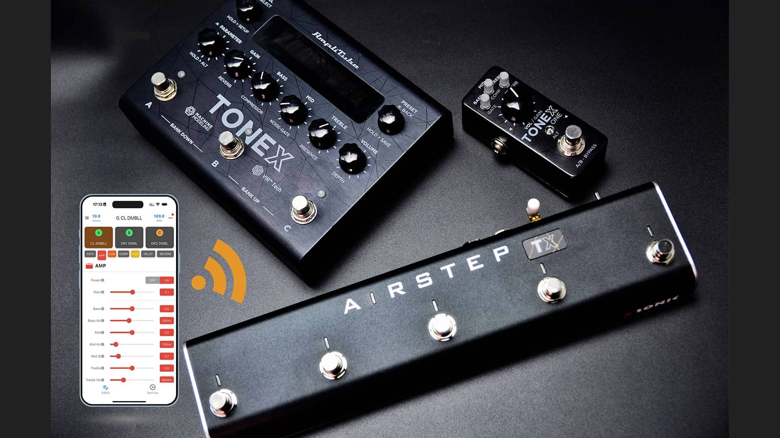 XSONIC / AIRSTEP TX Edition TONEX ONE/TONEX PEDAL専用フット