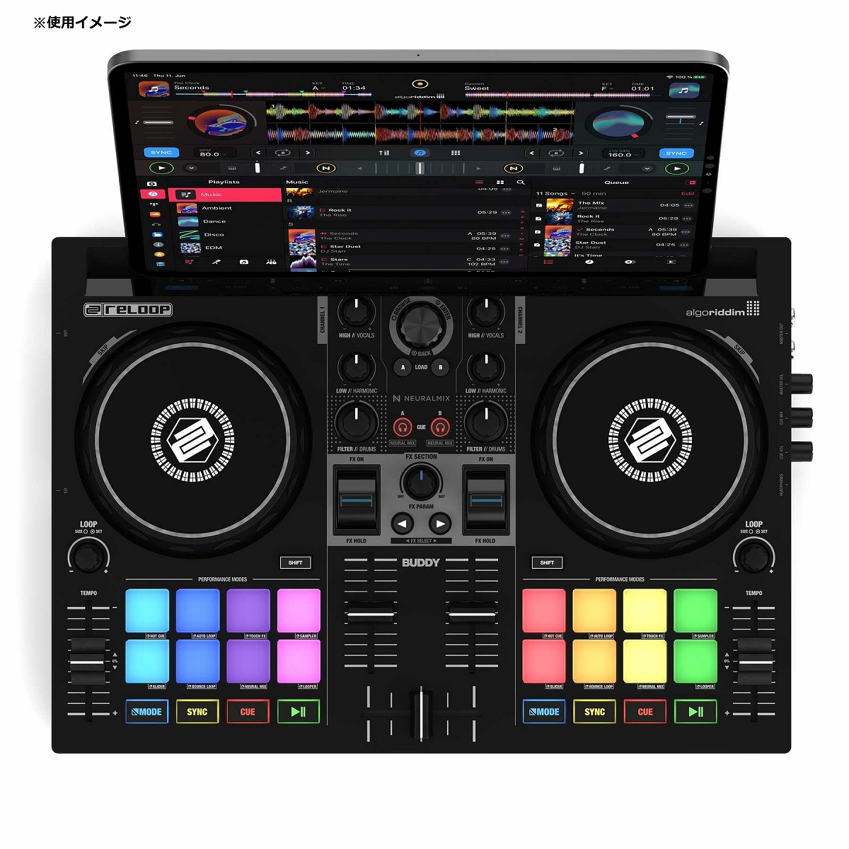 Reloop リループ / BUDDY ポータブルDJコントローラー