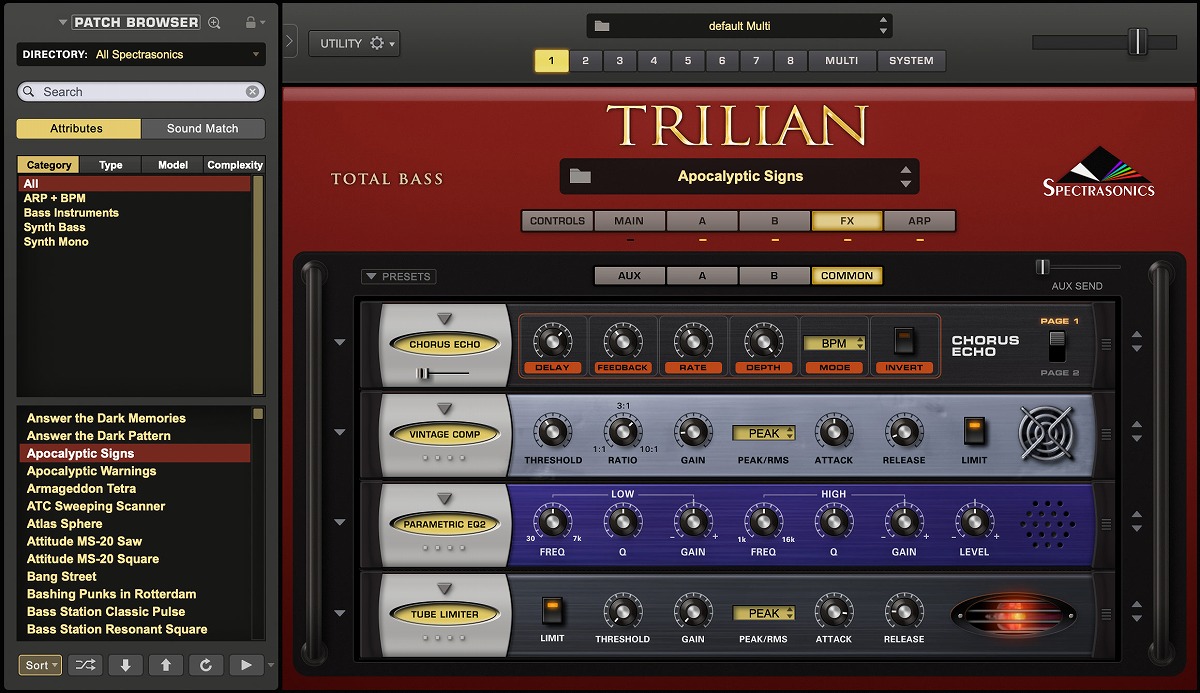 Spectrasonics スぺクトラソニックス / Trilian ベース音源【お
