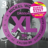 D'addario / EXL120-3DBP  Super Light [ˤ3åȥѥå]