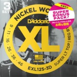 D'addario / EXL125-3DBP Super Light Top/ Regular Bottom [ˤ3åȥѥå]