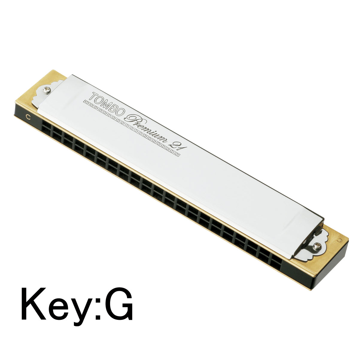します r- TOMBO トンボ 複音ハーモニカ Cm調 プレミアム 21穴 3521：銀生活 ありません - shineray.com.br