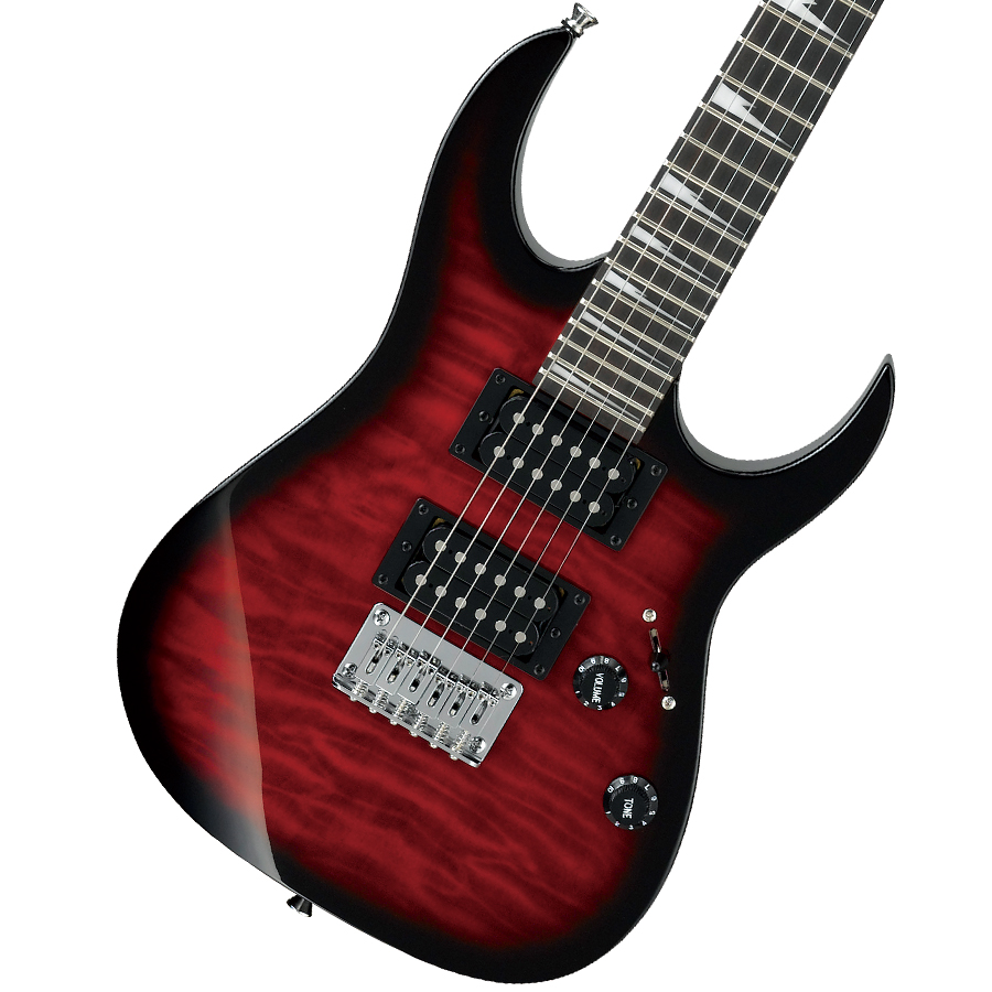 Ibanez / GIO Ibanez miKro GRGM22QA Transparent Red Burst (TRB)  トイ・ギター【チョイキズ大特価】