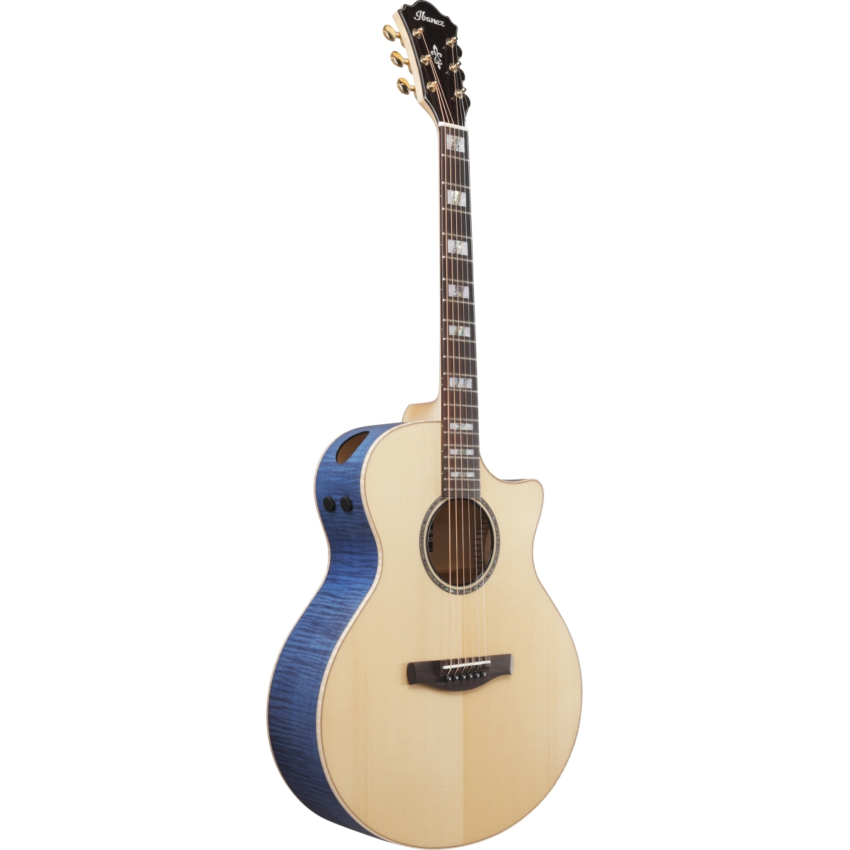 お気にいる Ibanez High Blue Aqua Top Gloss High (Natural AE390-NTA / ギター