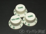 Montreux / Strat 1V2T Aged White knob set Classical spec. (8559) Υ