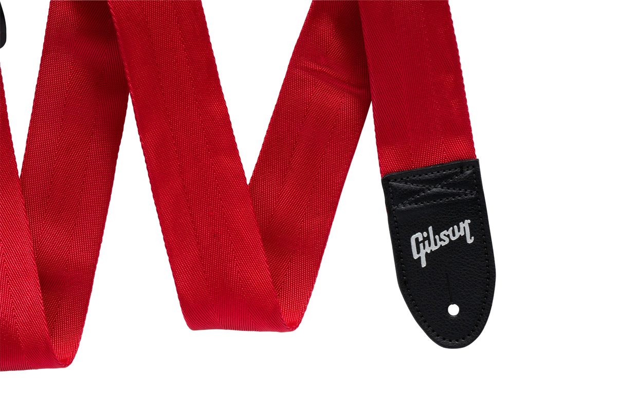 Gibson / ASBELT-RED The Seatbelt (Red) ギブソン ストラップ