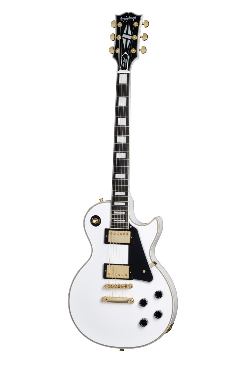 Epiphone Les Paul アイボリー 中古】Epiphone / Les Paul Custom Alpine White 1995年製【3.98