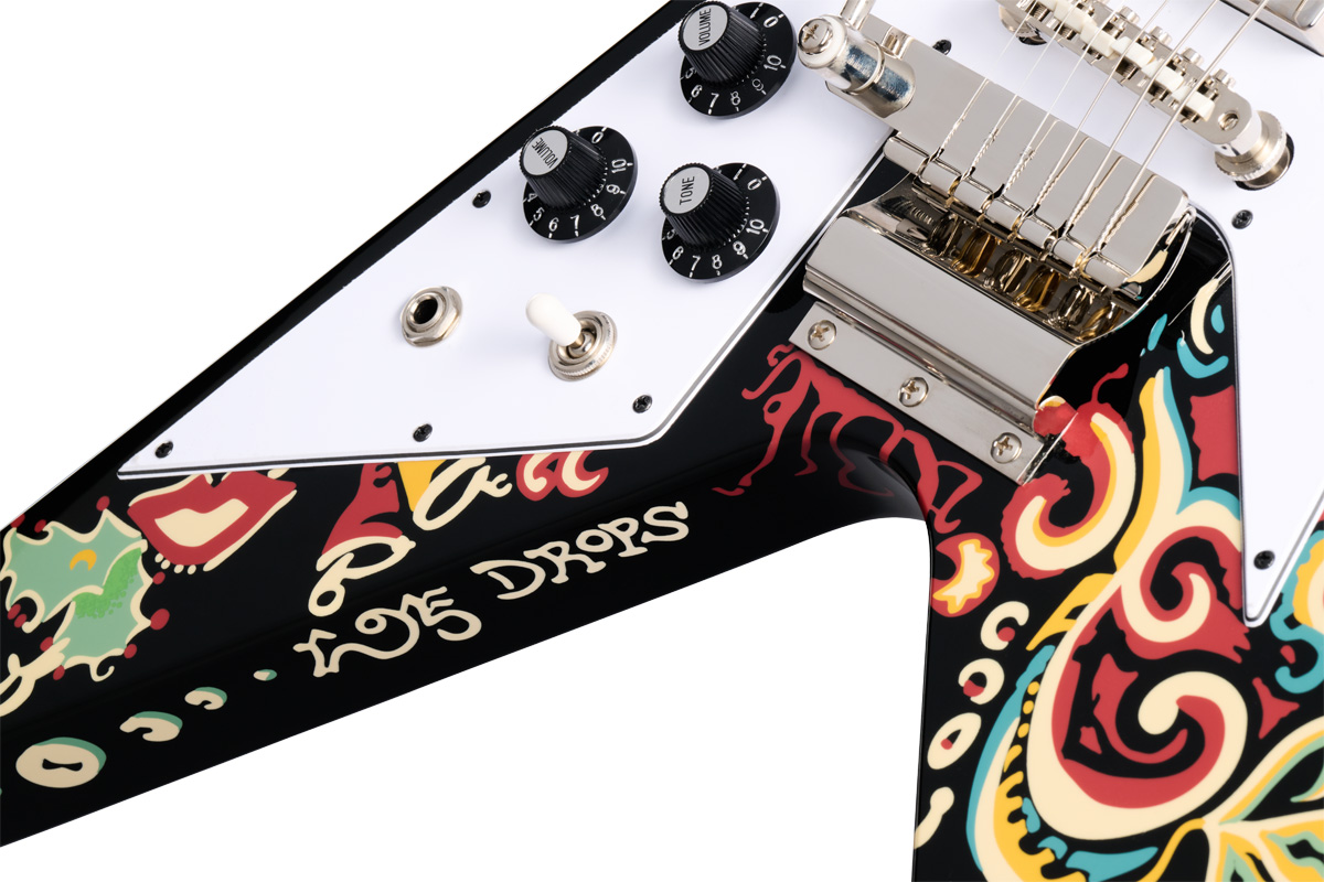 ギター　レフティ　Epiphone　ジミヘン　LH Epiphone Inspired By Gibson Customよりジミ・ヘンドリックスの