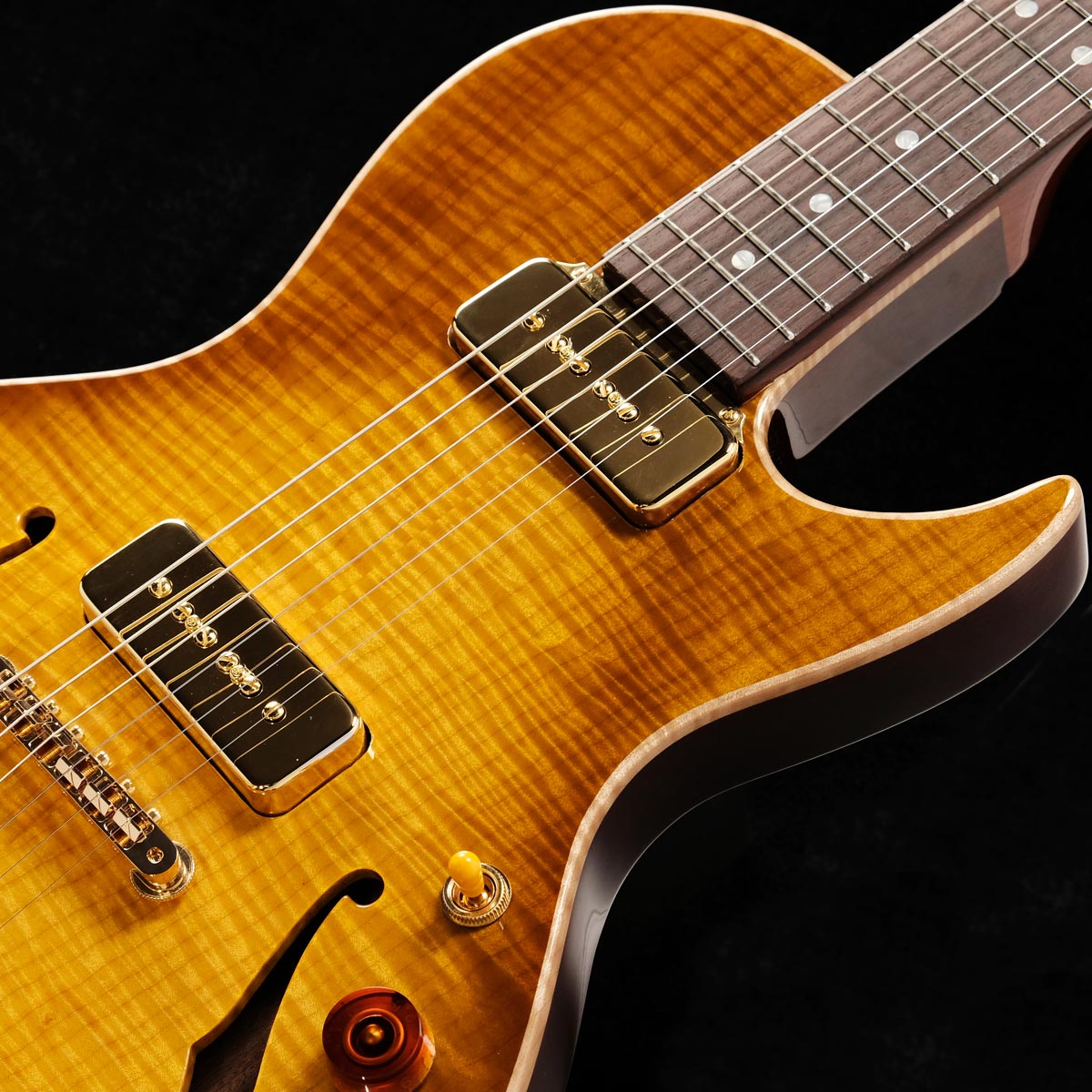B&G Guitars / Little Sister Crossroads 5A Flame Top Honey