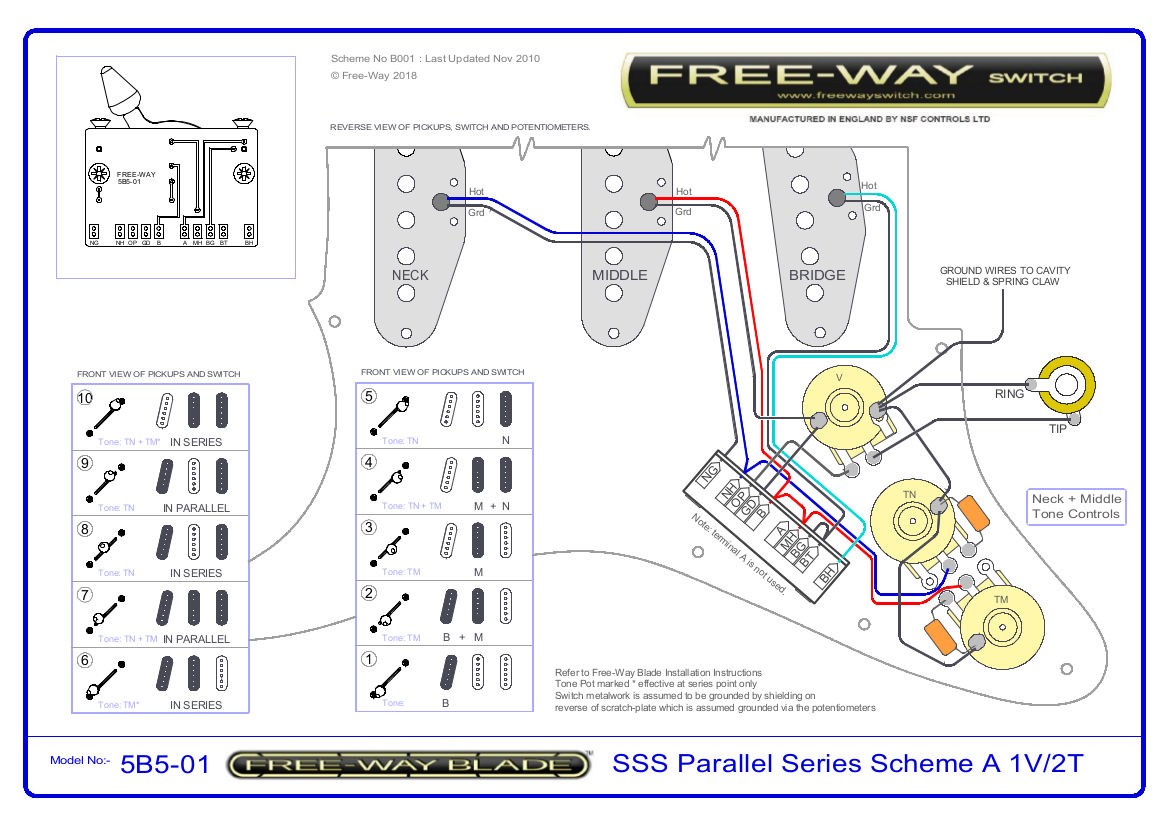 FREE-WAY SWITCH / Blade Switch 5B5-01 10wayスイッチ パーツ