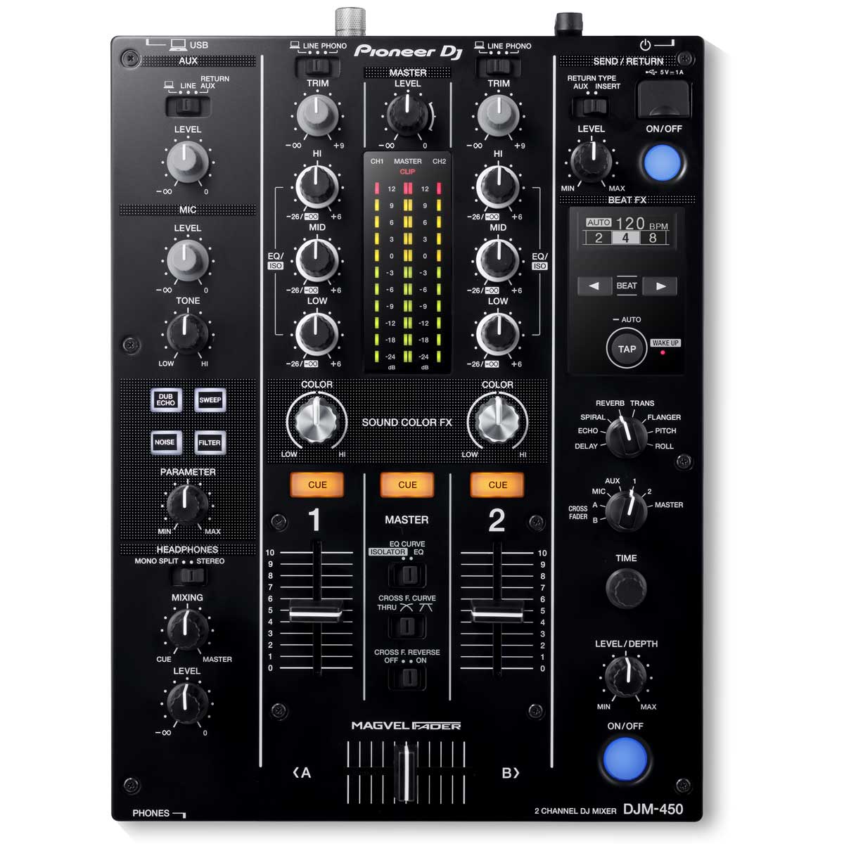 Pioneer　DJM-450　DJ　パイオニア　DJミキサー　イシバシ楽器