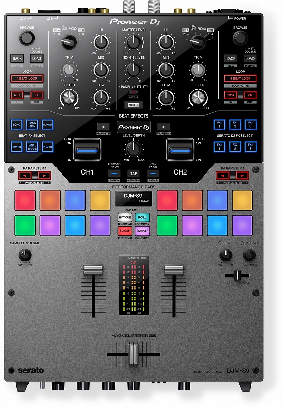 希少品！未使用品　Pioneer DJ DJM-S9用フェイスプレート、ノブ Pioneer DJM-S9 Stainless Steel Fader Plate - 12inchSkinz