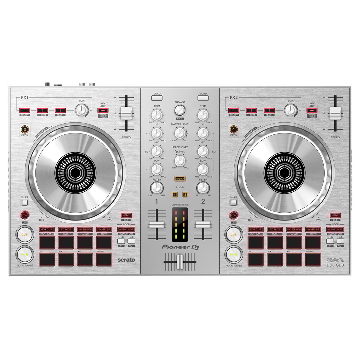 Pioneer DJ / DDJ-SB3-S DJコントローラー【限定モデル】【SCRATCH音ネタ入りUSBメモリーサービス！】