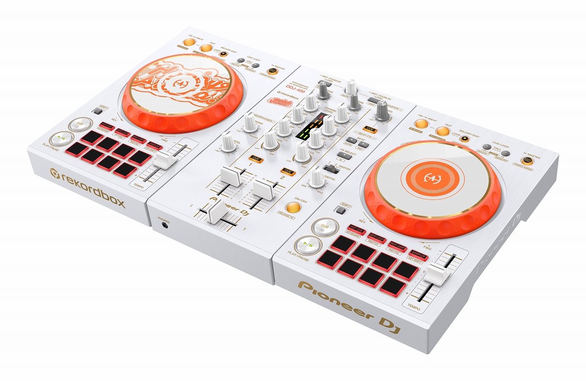 Pioneer DJ / DDJ-400-HA D4DJ Happy Around!コラボ 限定モデル  DJコントローラー《即納可能！》【SCRATCH音ネタ入りUSBメモリーサービス！】