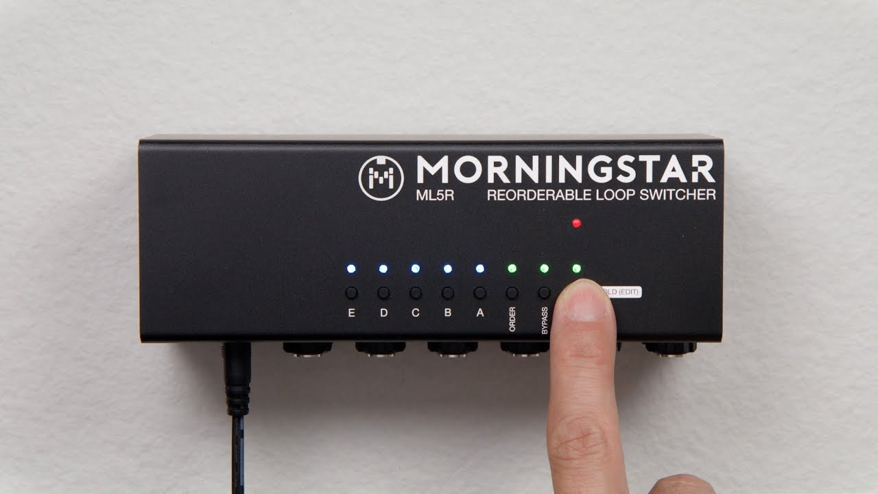 Morningstar FX Ml5 スイッチャー midi 対応 MORNINGSTAR FX ML5R MIDIコントロール専用 5ループスイッチャー