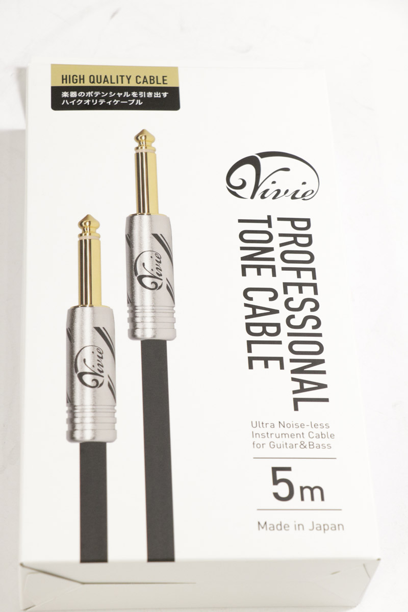 Vivie / Professional Tone Cable ギター/ベース用ハイクオリティシールドケーブル 5ｍ, S/S