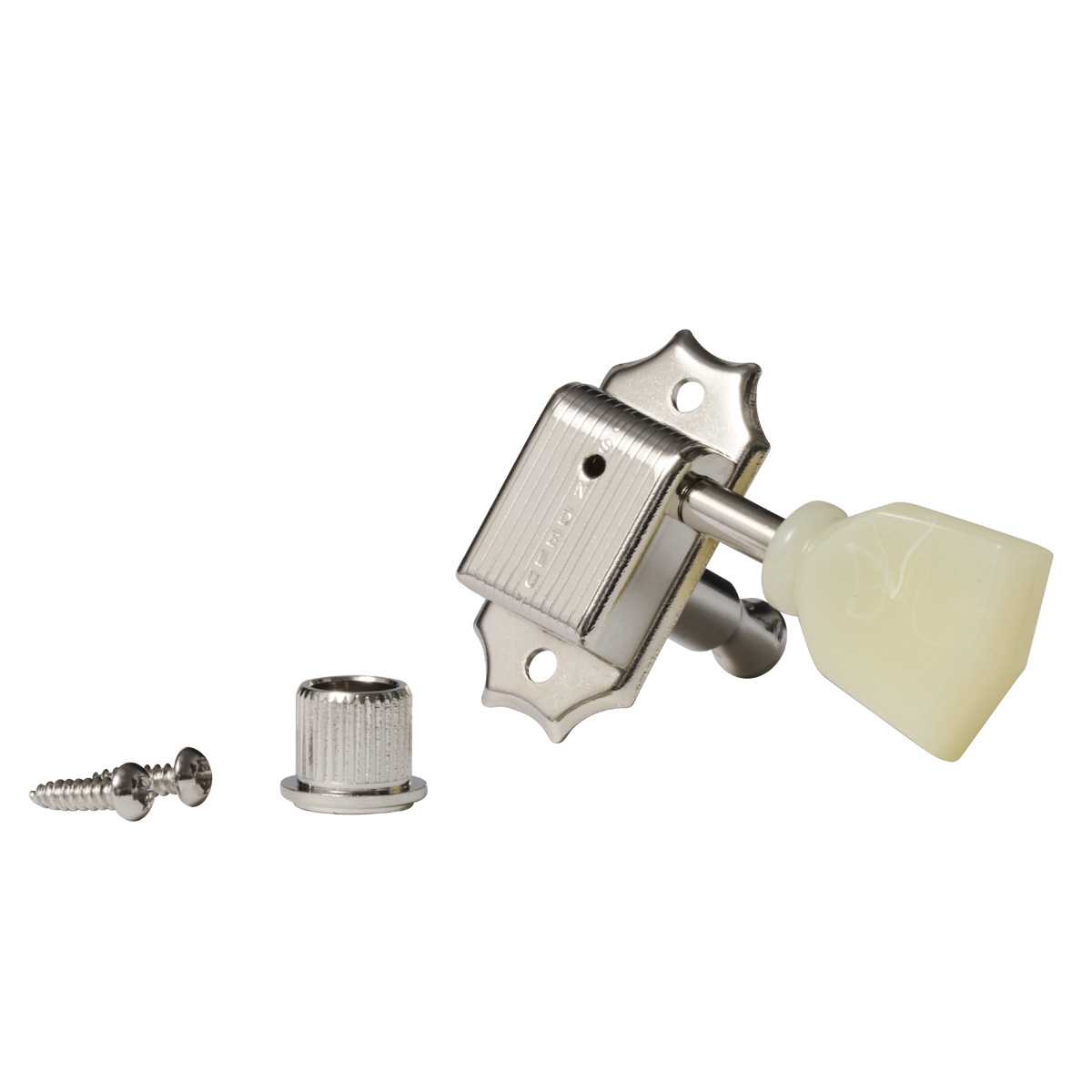 Gibson Deluxe ホワイトボタン　ペグ　PMMH-060 Gibson PMMH-060 Deluxe White Button Vintage Nickel Tuner Set