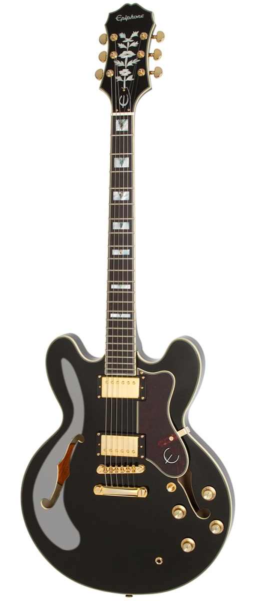 Epiphone / Sheraton II Pro Ebony エピフォン エレキギター セミアコ 