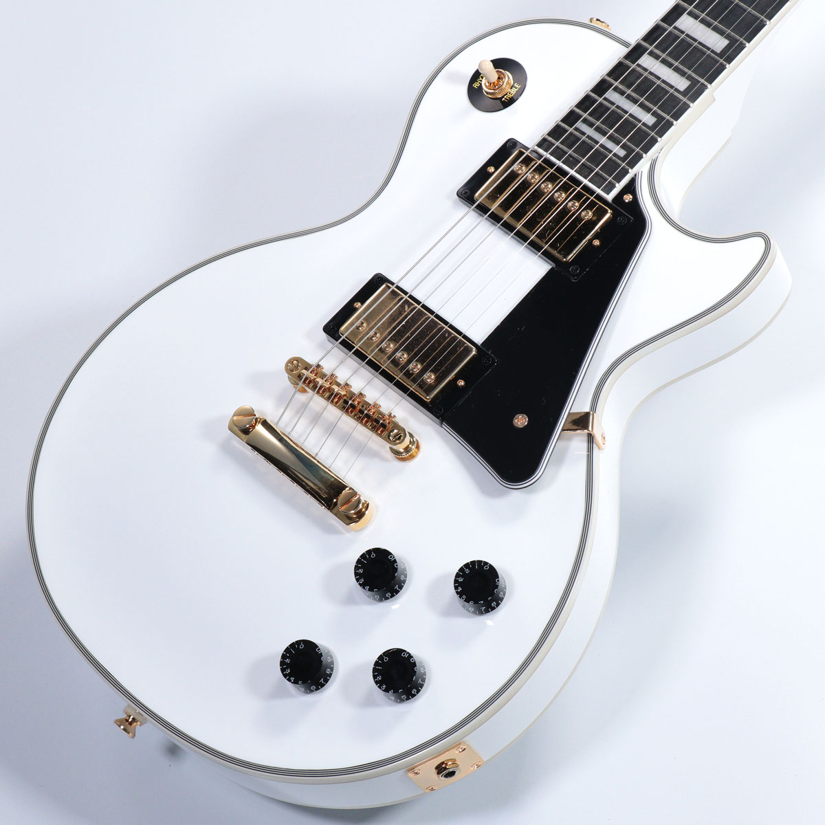 Epiphone / Inspired by Gibson Les Paul Custom Alpine White エレキギター レスポール カスタム  入門 初心者 | イシバシ楽器