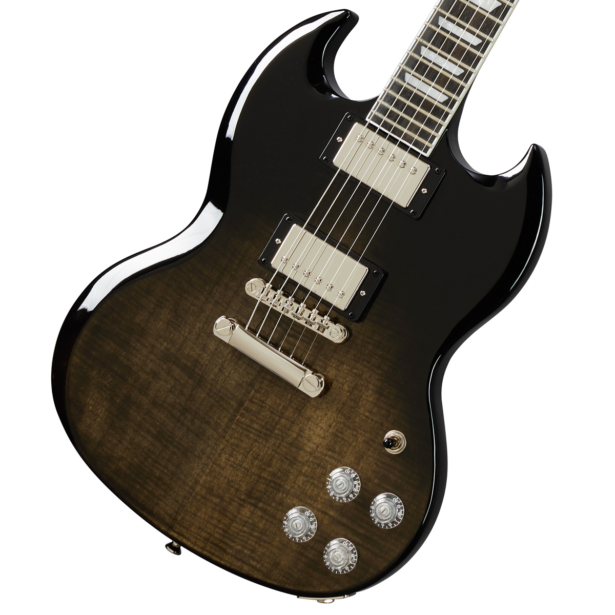 SG　エピフォン　by　Inspired　Trans　イシバシ楽器　Black　Modern　Epiphone　Figured　Gibson　Faded