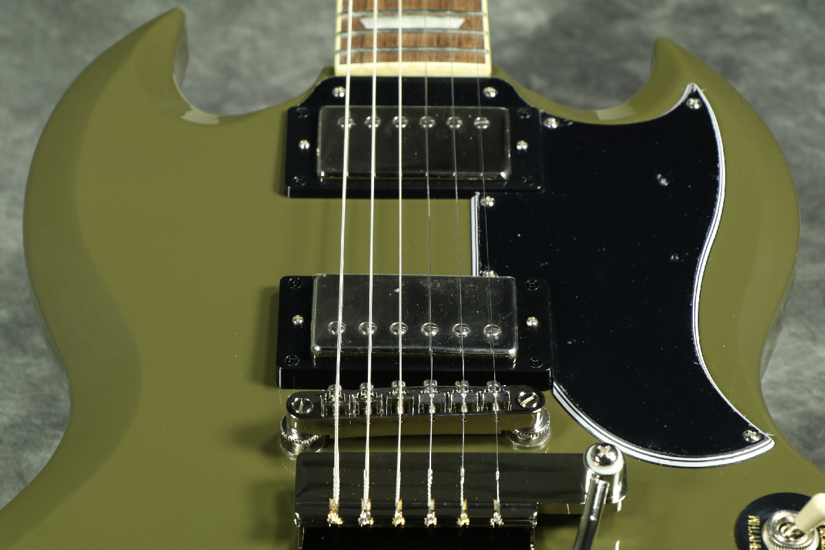 Epiphone / SG Standard '61 Maestro Vibrola Olive Drab Green