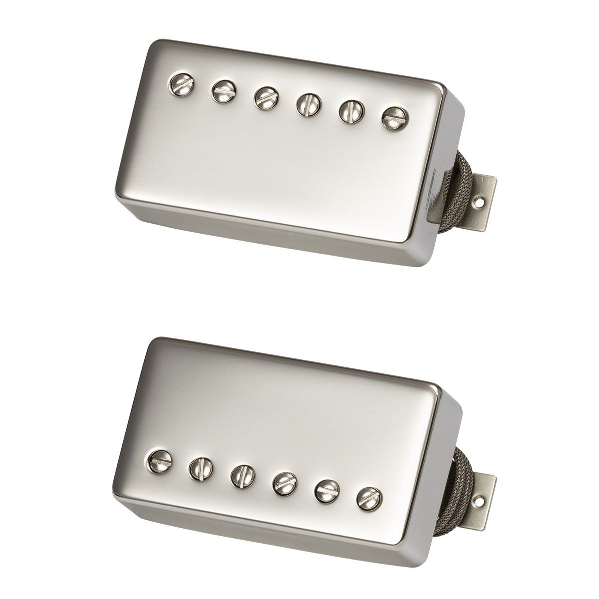 Gibson / Custombucker Matched set True Historic Nickel Covers