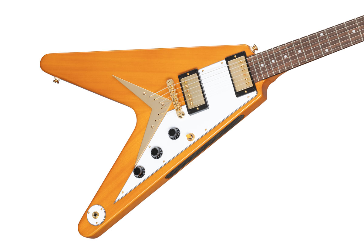 Epiphone / 1958 Korina Flying V (White Pickguard) Aged Natural エピフォン エレキギター  フライングV