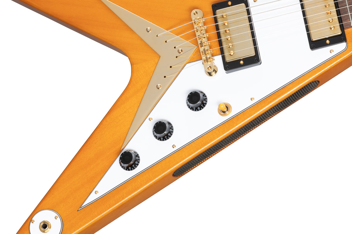 Epiphone / 1958 Korina Flying V (White Pickguard) Aged Natural エピフォン エレキギター  フライングV