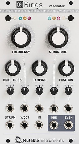 Mutable Instruments / Rings レゾネーター・モジュール《お