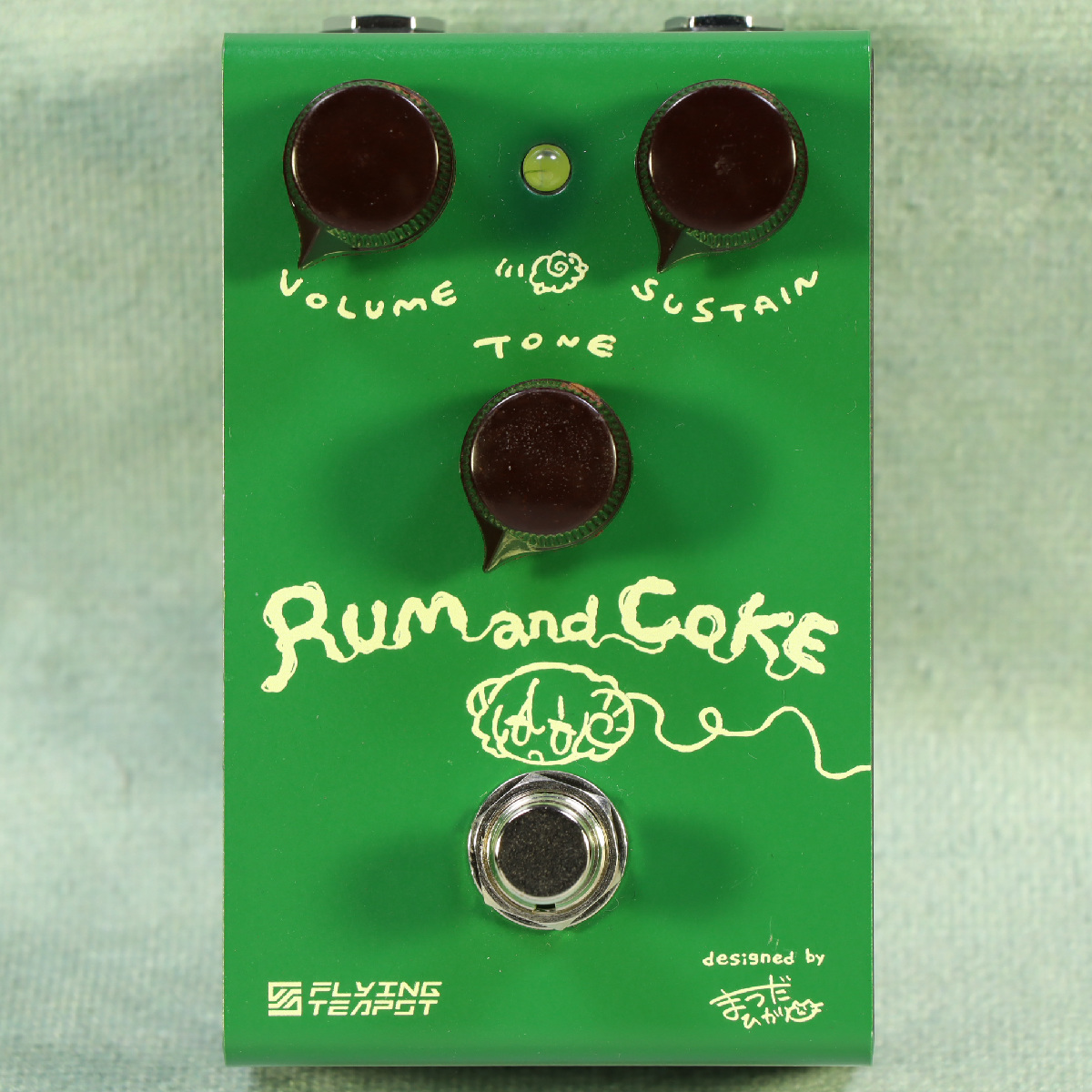 flyingteapot/Rum and Coke Green ファズディストーション (筐体の塗装