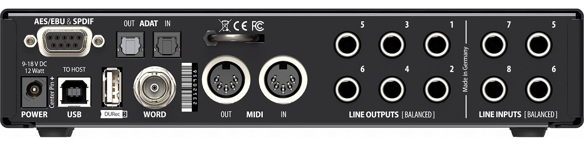 RME アールエムイー / Fireface UCX II 20入力20出力192 kHz対応 