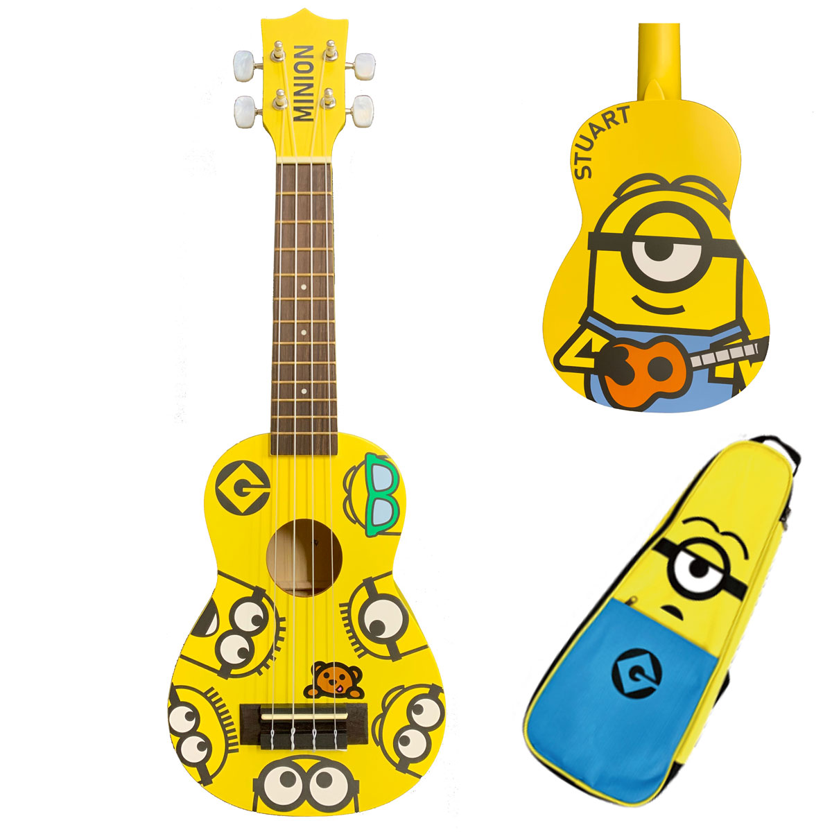 Ukulele Minions Mn 10 かわいい専用ケース付 Kiwaya キワヤ ミニオンズ ウクレレ ミニオンウクレレ 入門 初心者 Mn10 イシバシ楽器