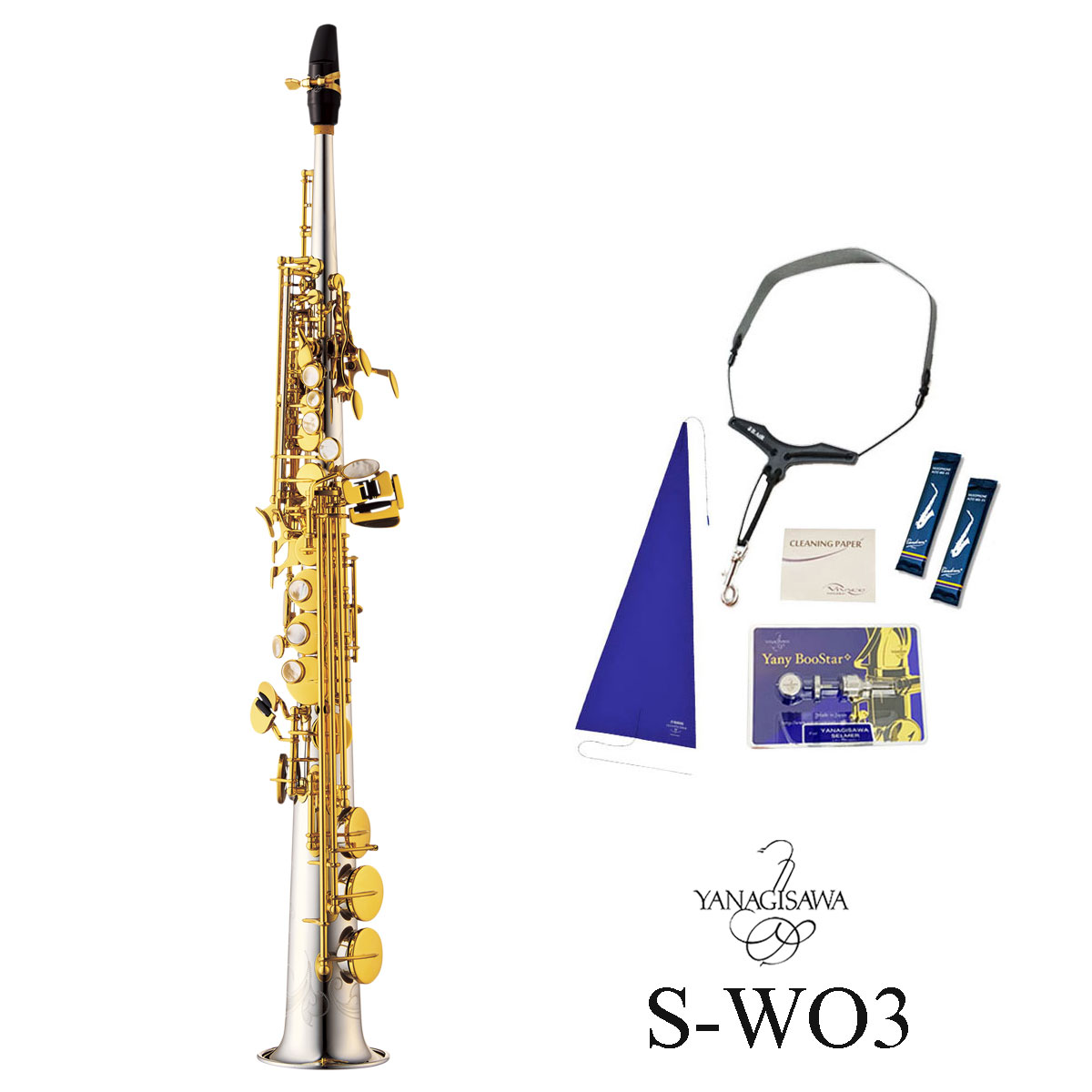 Yanagisawa / S-WO3 ヤナギサワ ソプラノサックス シルバー管体