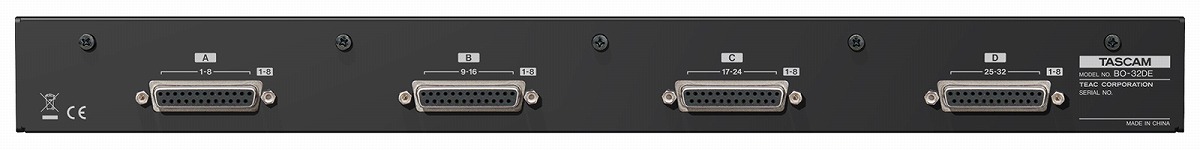 へのストレ】 TASCAM タスカム / BO-32DE 32ch D-sub 25pin