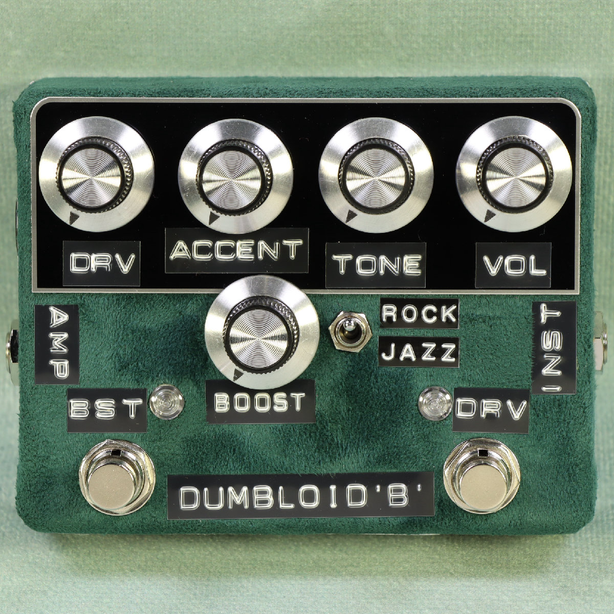 Shins Music / Dumbloid B Boost Special Green Suede Black Panel with  JAZZ/ROCK SW シンズミュージック オーバードライブ