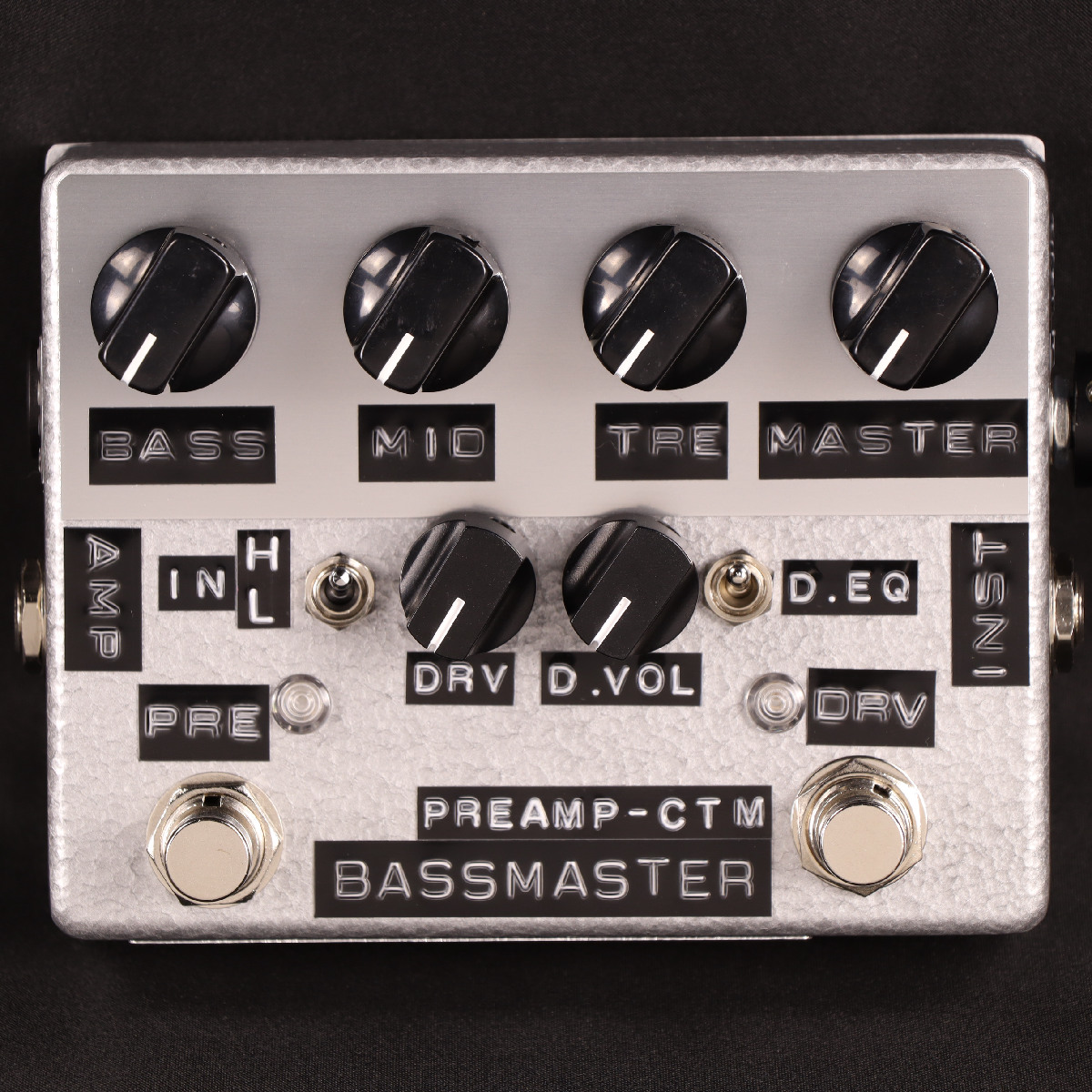 Level　イシバシ楽器　Attenuator　Master　EQ.　Switch　Preamp　Input　Shin's　BMP-1　with　ベースプリアンプ　Music　Select　Bass　Switch/Drive