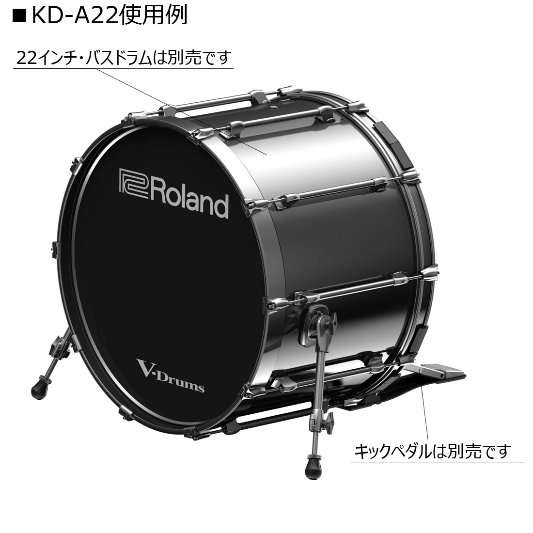 Roland KD-A22 キック トリガー 電子ドラム-