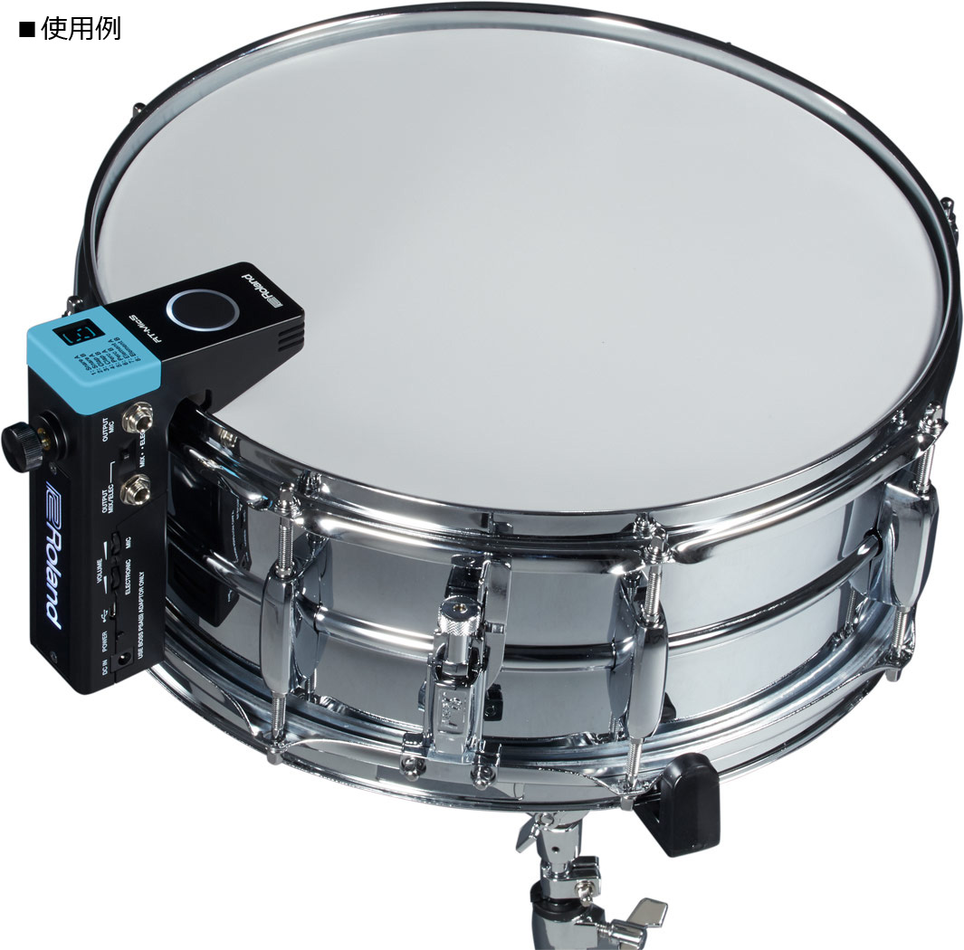 【使用感:少】Roland RT-MicS 音源＆マイク・一体型ドラム・トリガー Roland - RT-MicS | Hybrid Drum Module