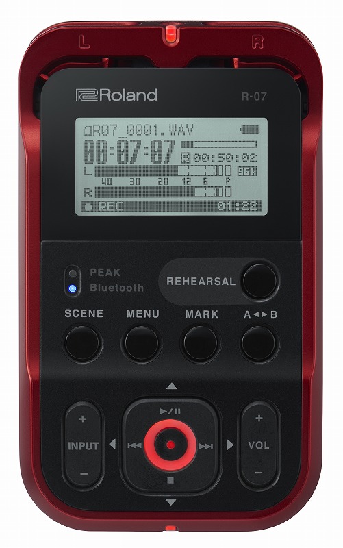 Roland ローランド / R-07 RD レッドカラー オーディオ・レコーダー | イシバシ楽器