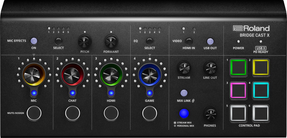 【美品】ローランド　Roland　〔ゲーミングミキサー〕 BRIDGE CAST Amazon.co.jp: ローランド Roland BRIDGE CAST/ゲーミングDAC