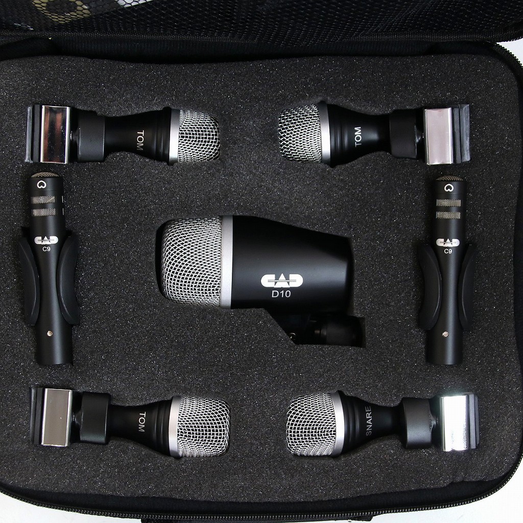 CAD PRO-7 ドラム用マイク 7本セット ケース付き 中古・動作品 CAD PRO-7 ドラム用マイク 7本セット ケース付き 中古・動作品