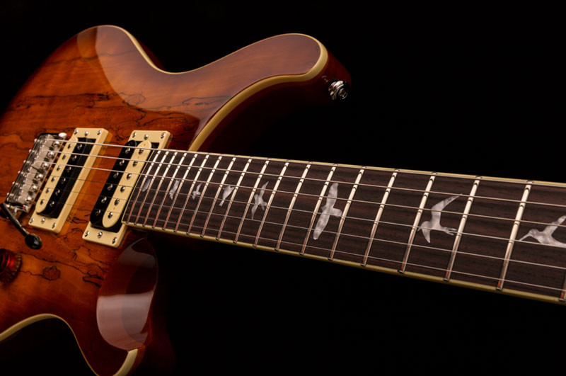 ギター PRS SE Custom 24 Spalted Maple PRS SE Custom 24 Floyd 2018, Spalted Maple góry | Gear4music