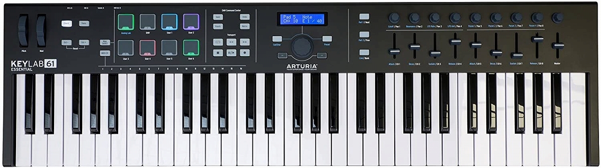 Arturia アートリア / KeyLab Essential 61 Black Edition ブラック 61鍵MIDIキーボード